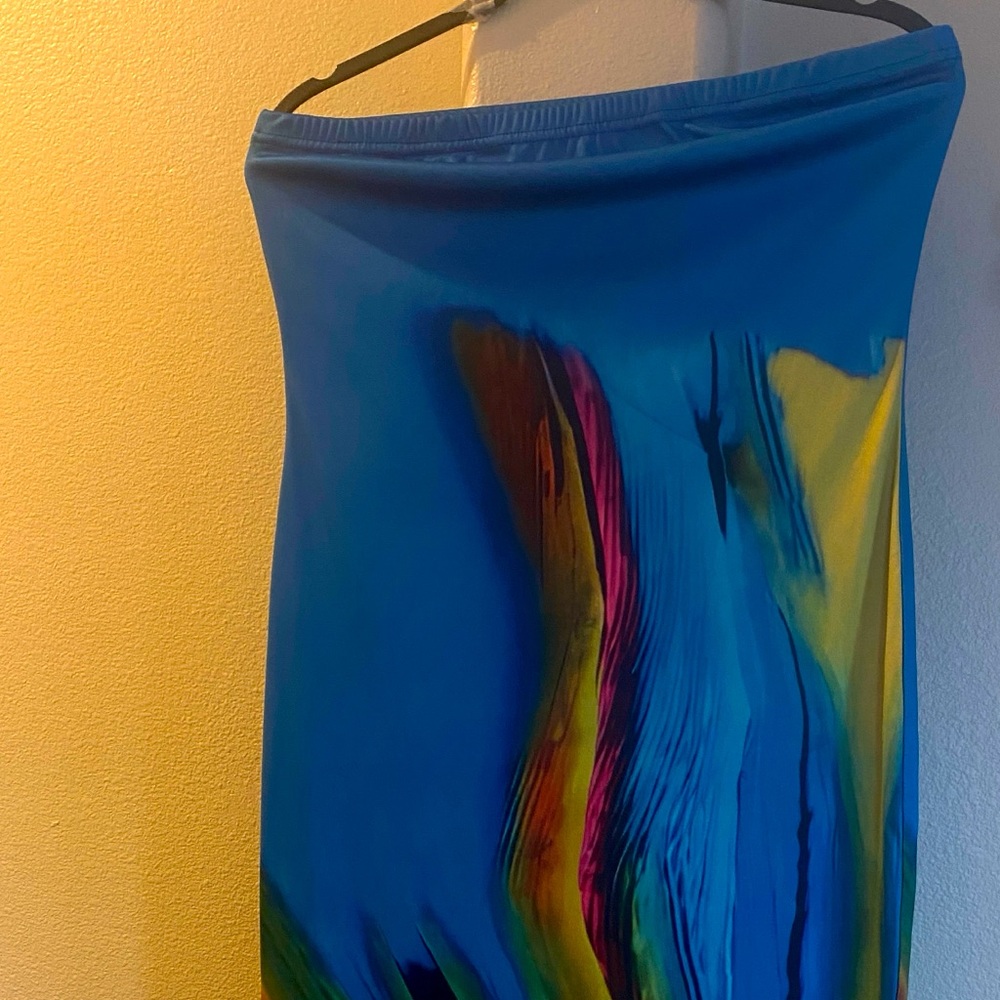 Spring vibrant maxi dress